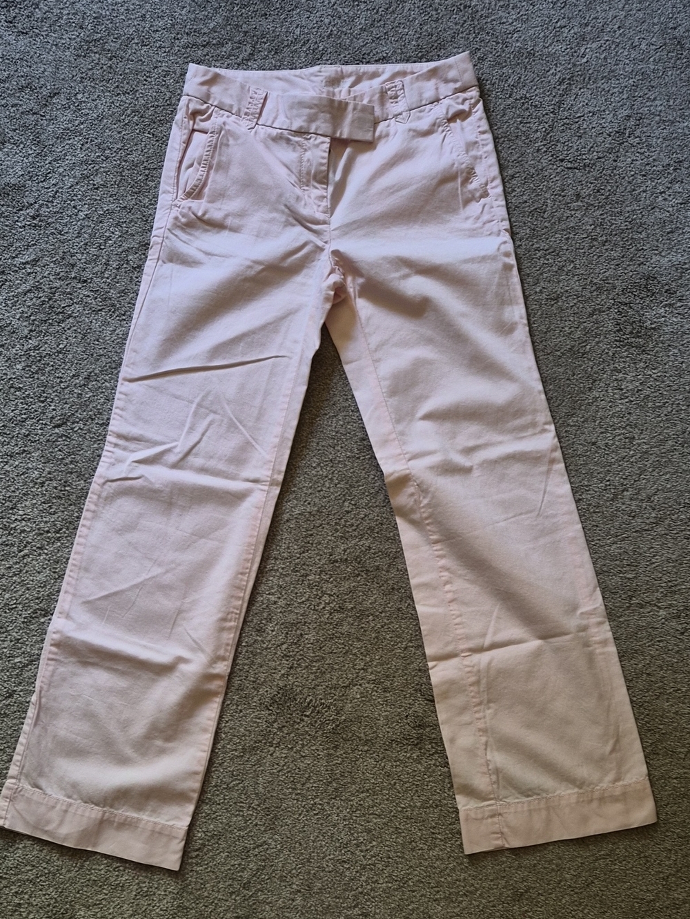 J. Crew Pale Blush City Fit Pants Size 00P